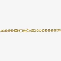 14K Gold Inch Hollow Box Chain Necklace