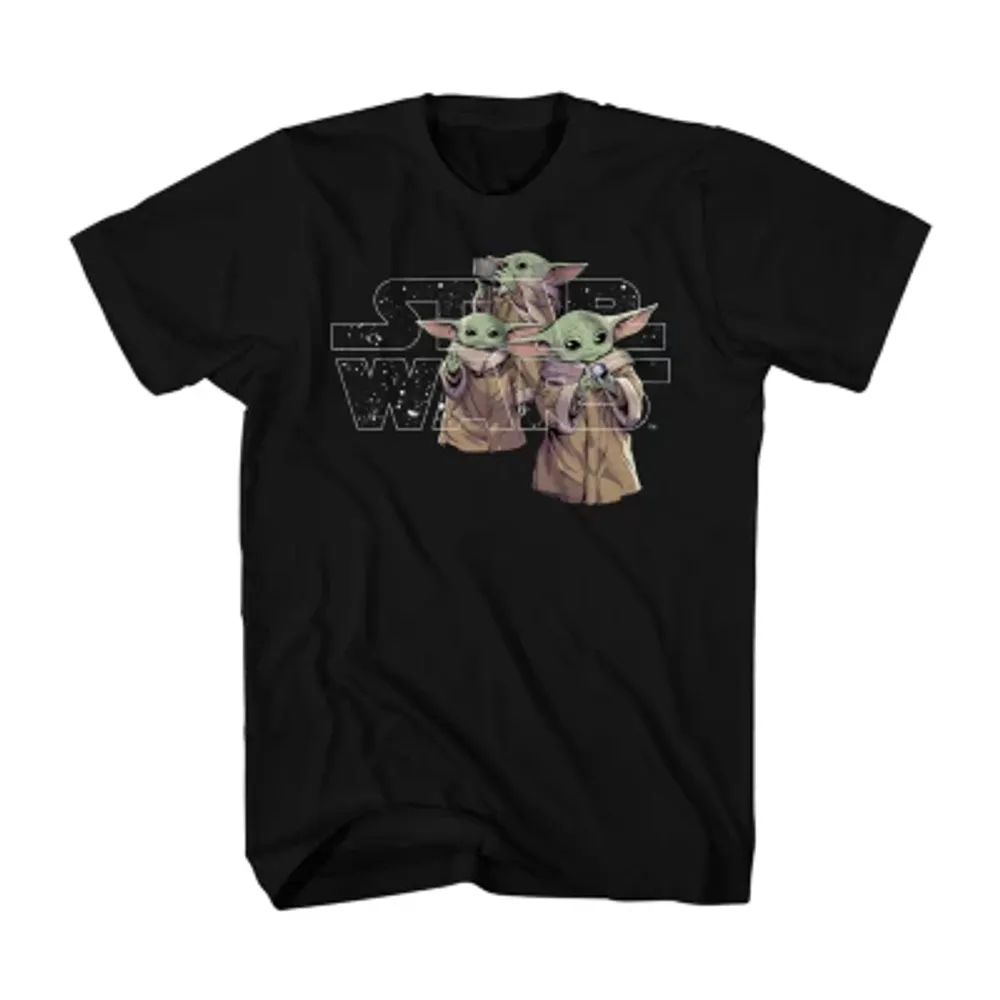Little & Big Boys Crew Neck Short Sleeve Star Wars Graphic T-Shirt