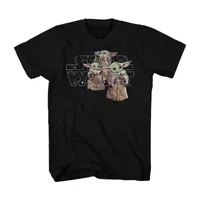 Little & Big Boys Crew Neck Short Sleeve Star Wars Graphic T-Shirt