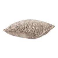 Loom + Forge Faux Mink Diamond Square Throw Pillow