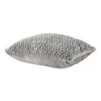 Loom + Forge Faux Mink Diamond Lumbar Pillow