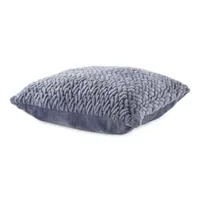 Loom + Forge Faux Mink Diamond Square Throw Pillow