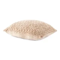 Loom + Forge Faux Mink Diamond Lumbar Pillow