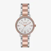 Geneva Ladies Womens Crystal Accent Two Tone Bracelet Watch Fmdjm242