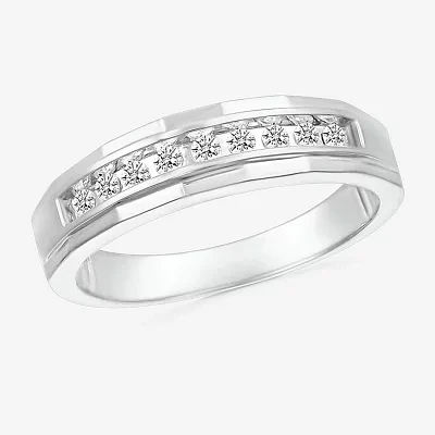 3.5MM 1/4 CT. T.W. Natural White Diamond 14K Gold Wedding Band