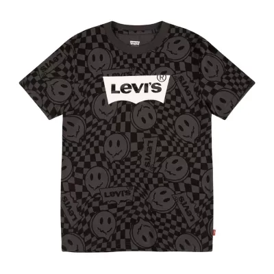 Levi's Big Boys Crew Neck Short Sleeve Graphic T-Shirt