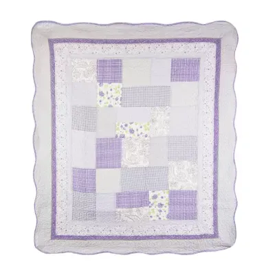 Donna Sharp Lavender Rose Extra Weight Throw