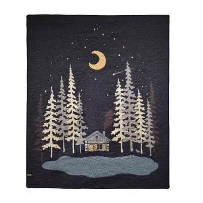 Donna Sharp Moonlit Cabin Washable Extra Weight Throw