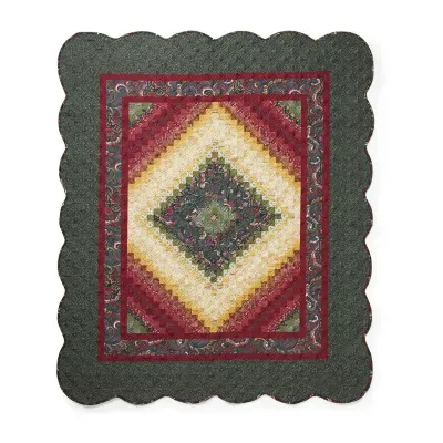 Donna Sharp Spice Postage Stamp Midweight Throw