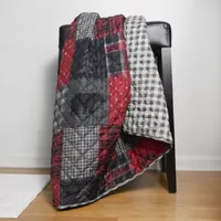 Your Lifestyle By Donna Sharp Red Forest Reversible Lightweight Throw