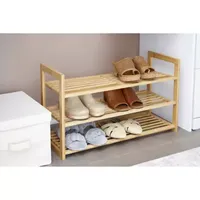 Home Expressions -Shelf Bamboo Shoe Rack