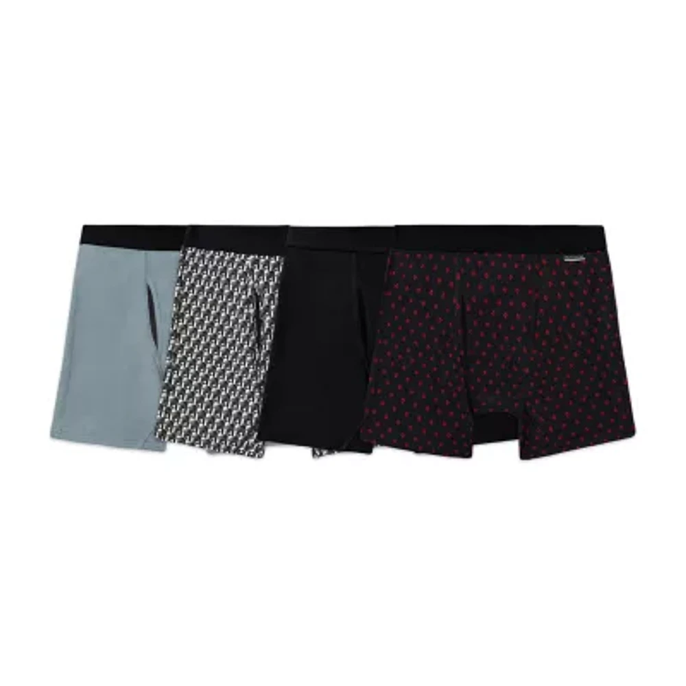 Fruit of the Loom Mens 4 Pack Boxer Briefs