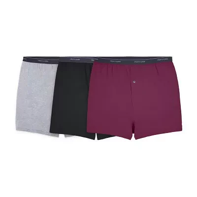 Fruit of the Loom Premium Cotton Knit Big and Tall Mens 3 Pack Boxers