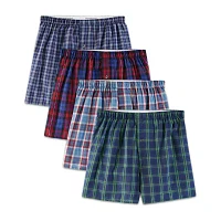Fruit of the Loom Premium Cotton Mens 4 Pack Boxers