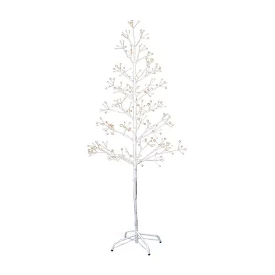 Kurt Adler Birch With White Led 5 Foot Multi-Function Lights Christmas Tree