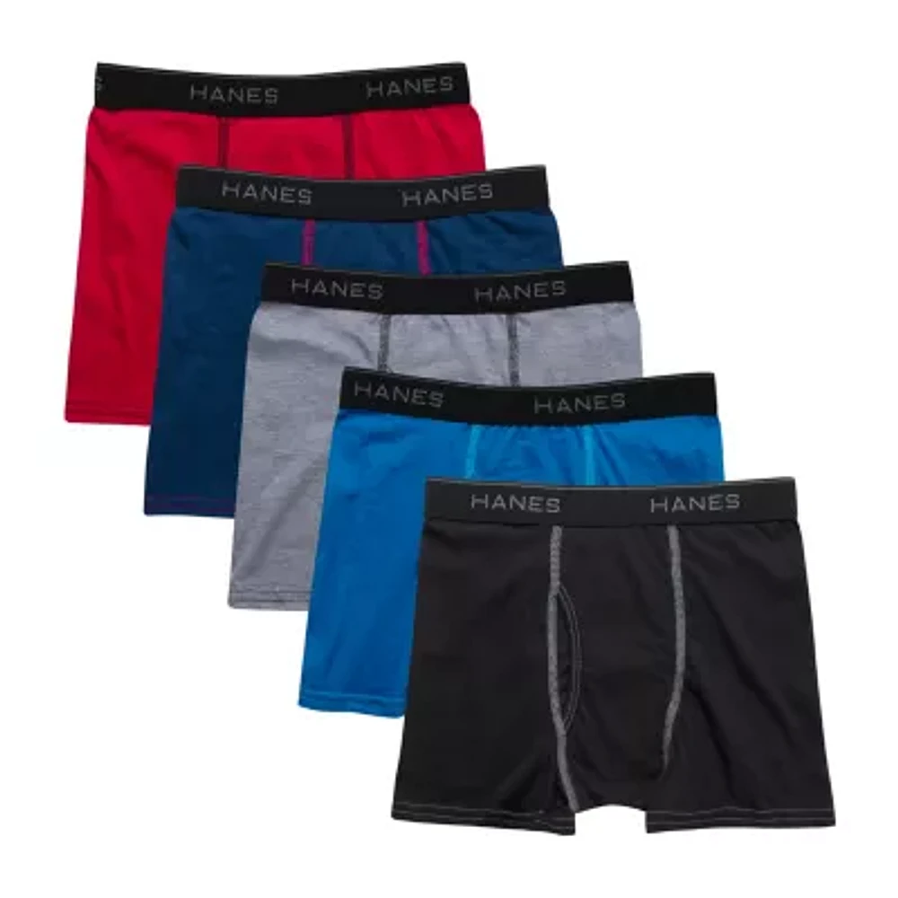 Hanes Ultimate Little & Big Boys 5 Pack Boxer Briefs