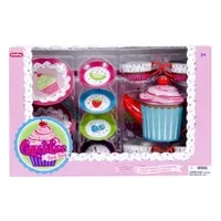 Schylling Cupcake Tin Tea Set Housekeeping Toy