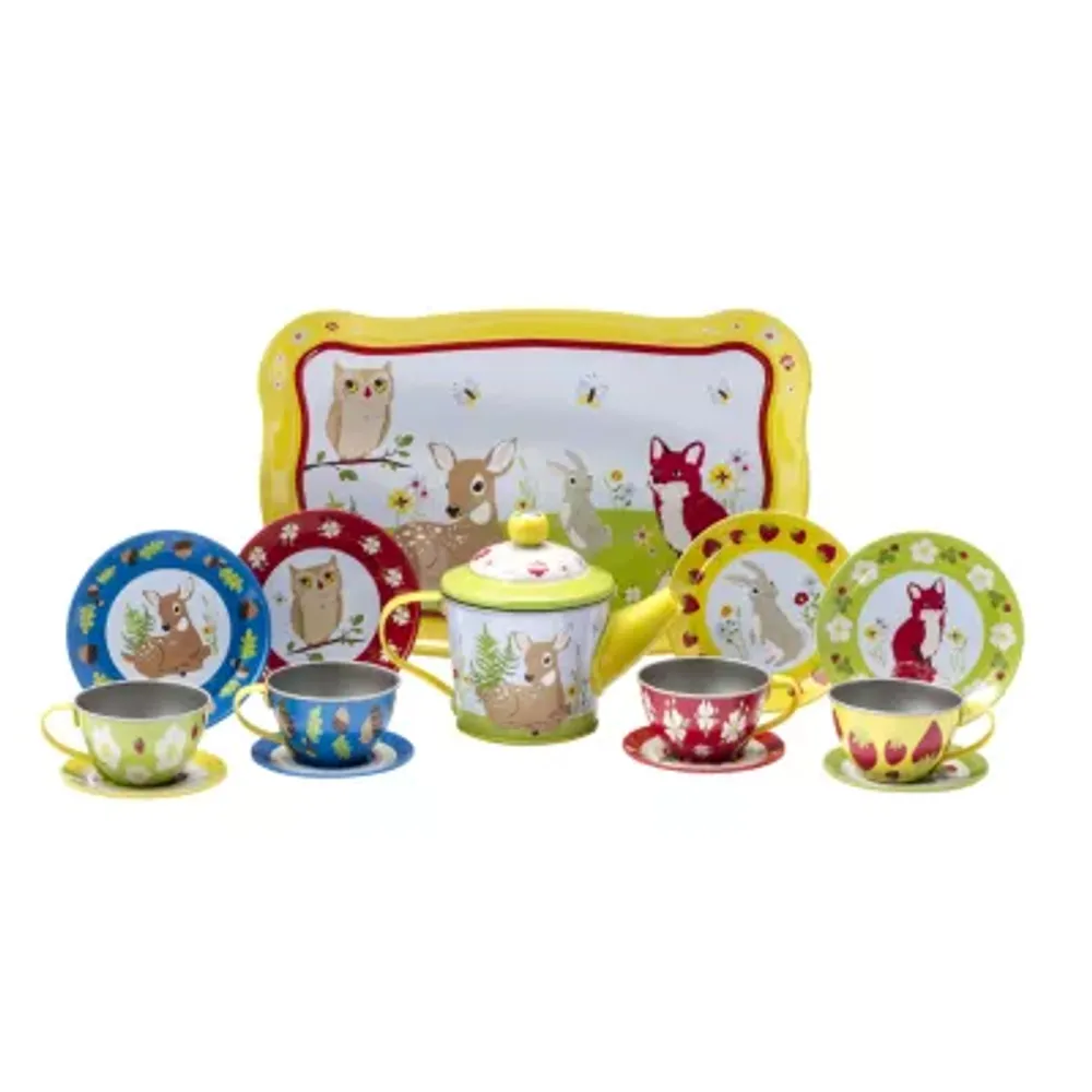 Schylling Forest Friends Tea Time Set Housekeeping Toy