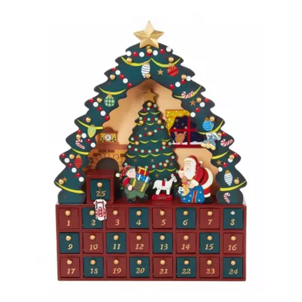 Kurt Adler 16" Christmas Tree 24-Piece Advent Calendar