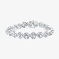 Ct.T.W. (H-I / I1) Lab Grown White Diamond 10K White Gold Inch Tennis Bracelet