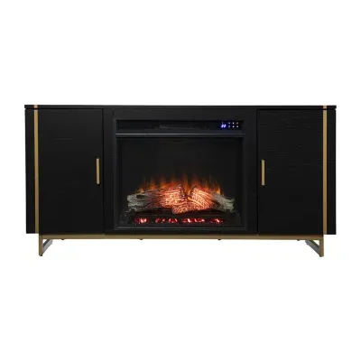 Oyglass Touch Screen Electric Fireplace TV Stand