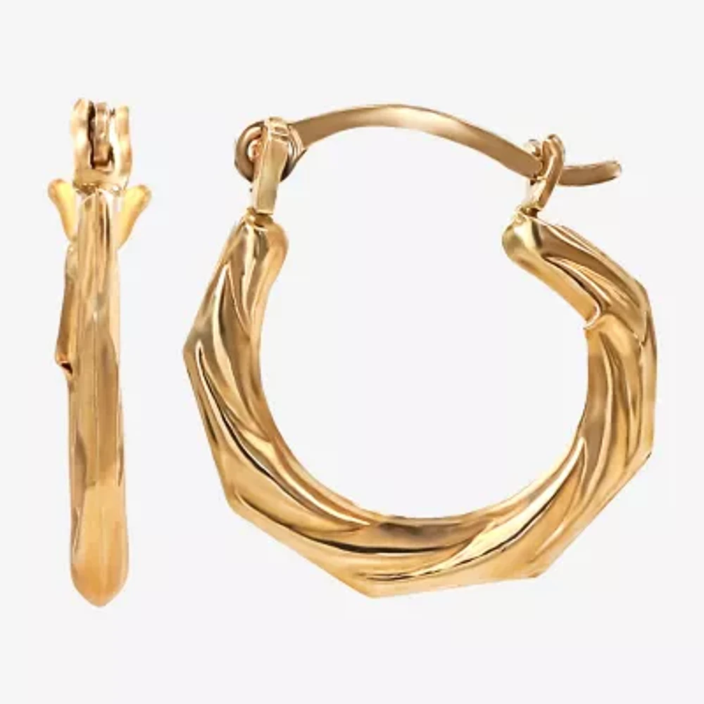 Child's 14K Gold Twist Hoop Earrings