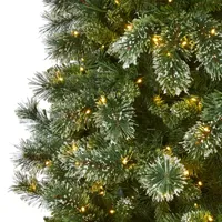 Nearly Natural Foot Pre-Lit Pine Christmas Tree