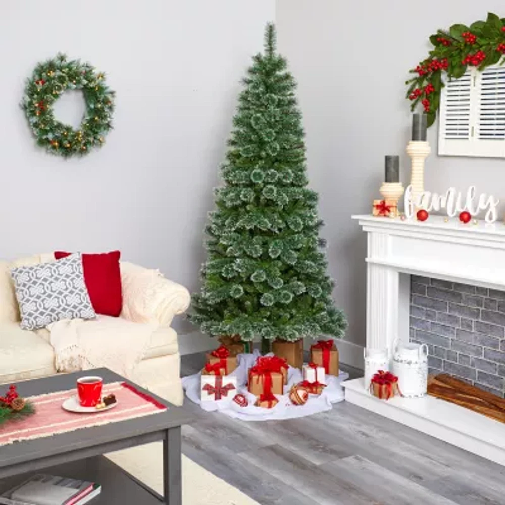 Nearly Natural Foot Pre-Lit Pine Christmas Tree