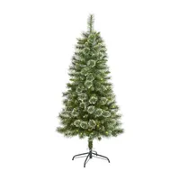 Nearly Natural 5 Foot Pre-Lit Pine Christmas Tree