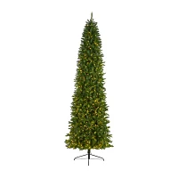 Nearly Natural 10 Foot Pre-Lit Pine Christmas Tree