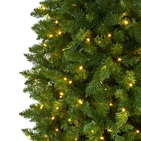 Nearly Natural 10 Foot Pre-Lit Pine Christmas Tree