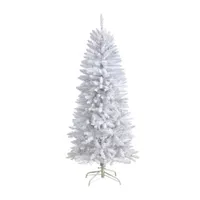 Nearly Natural 5 Foot Pre-Lit Fir Christmas Tree
