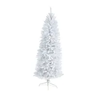 Nearly Natural 6 Foot Pre-Lit Fir Christmas Tree