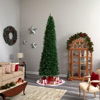 Nearly Natural 11 Foot Pre-Lit Pine Christmas Tree