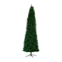 Nearly Natural 11 Foot Pre-Lit Pine Christmas Tree