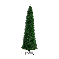 Nearly Natural 12 Foot Pre-Lit Pine Christmas Tree