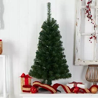 Nearly Natural 3 Foot Pre-Lit Pine Christmas Tree