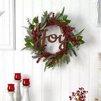 Nearly Natural Indoor Christmas Wreath