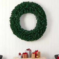 Nearly Natural Pre-Lit Indoor Wreath