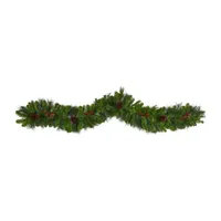 Nearly Natural Pre-Lit Indoor Christmas Garland