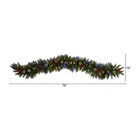 Nearly Natural Pre-Lit Indoor Christmas Garland