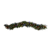 Nearly Natural Pre-Lit Indoor Christmas Garland