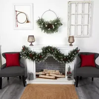 Nearly Natural Pre-Lit Indoor Christmas Garland