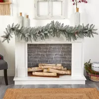 Nearly Natural Pre-Lit Indoor Christmas Garland