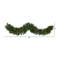 Nearly Natural Pre-Lit Christmas Indoor Garland