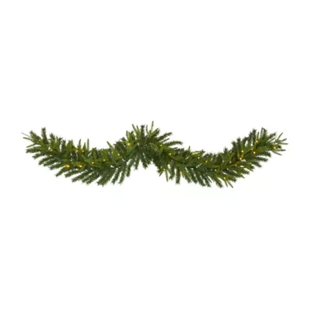 Nearly Natural Pre-Lit Indoor Christmas Garland