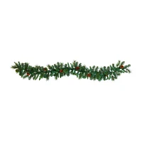 Nearly Natural Pre-Lit Indoor Christmas Garland