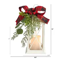 Nearly Natural Berry Pine Lighted Tabletop Decor