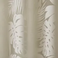 Madison Park Kauna Palm Leaf Sheer Grommet Top Single Curtain Panel