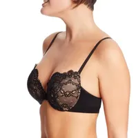 Maidenform Love The Lift Lace Cup Demi Plunge Underwire Push Up Bra Dm9900